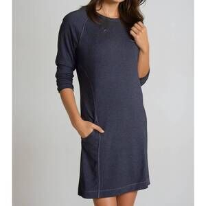 NEW BUKI stacy dress in charcoal blue